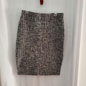 M&S Collection A Line Stripes Gray Pencil skirt Size 10